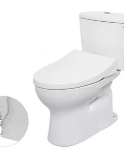 Bồn Cầu TOTO CS300DRE4#W 2 Khối Nắp Rửa Cơ TCW1211A - 7