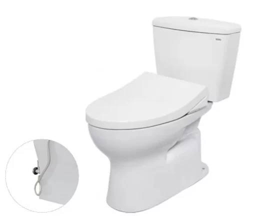 Bồn Cầu TOTO CS300DRE4#W 2 Khối Nắp Rửa Cơ TCW1211A - 3