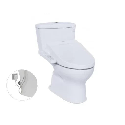 Bồn Cầu Điện Tử TOTO CS300DRW7#W Kèm Nắp Rửa Điện Tử WASHLET Dòng C2 – TCF6631A (220V) - 1