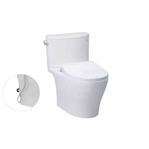 Bồn Cầu TOTO CS767RE2#XW 2 Khối Nắp Rửa Cơ TCW07S - 1