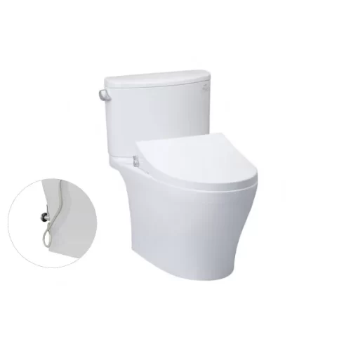 Bồn Cầu TOTO CS767RE4#XW 2 Khối Nắp Rửa Cơ TCW1211A - 1