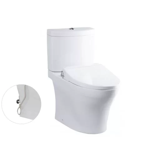 Bồn Cầu TOTO CS769DRE2#XW 2 Khối Nắp Rửa Cơ TCW07S - 3