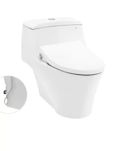 Bồn Cầu TOTO MS823DRE4#XW 1 Khối Nắp Rửa Cơ TCW1211A - 9