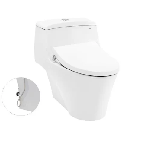 Bồn Cầu TOTO CW823RAE4#W/T53P100VR 1 Khối Nắp Rửa Cơ TCW1211A - 1