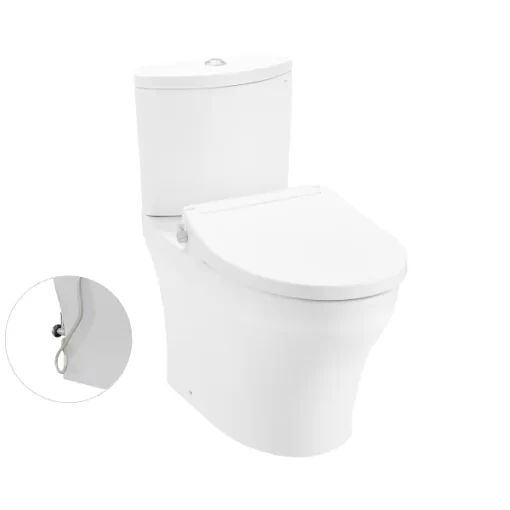 Bồn Cầu TOTO CS838DE2#XW 2 Khối Nắp Rửa Cơ TCW07S - 3