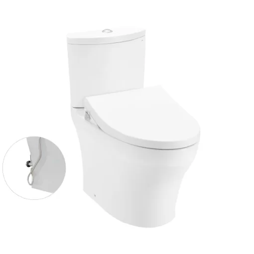 Bồn Cầu TOTO CS838DE4#XW 2 Khối Nắp Rửa Cơ TCW1211A - 1
