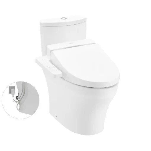 Bồn Cầu Điện Tử TOTO CS838DW7#XW Kèm Nắp Rửa Điện Tử WASHLET Dòng C2 – TCF6631A (220V) - 3