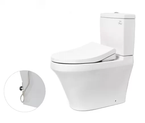 Bồn Cầu TOTO CS948DE4#XW 2 Khối Nắp Rửa Cơ TCW1211A - 3