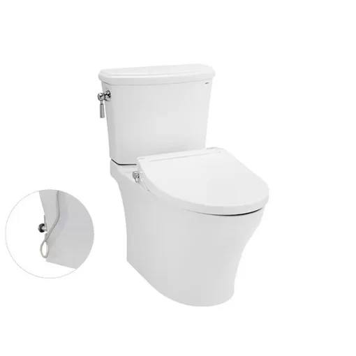 Bồn Cầu TOTO CS986GE2#XW 2 Khối Nắp Rửa Cơ TCW07S - 1