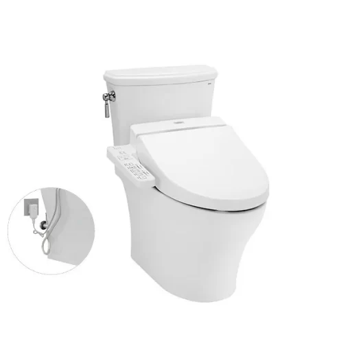 Bồn Cầu Điện Tử TOTO CS986GW7#XW Kèm Nắp Rửa Điện Tử WASHLET Dòng C2 – TCF6631A (220V) - 3