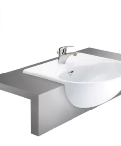 Chậu Rửa Lavabo COTTO C021 Helen Bán Âm Bàn - 6 Chậu Rửa Lavabo COTTO C021 Helen Bán Âm Bàn - 5