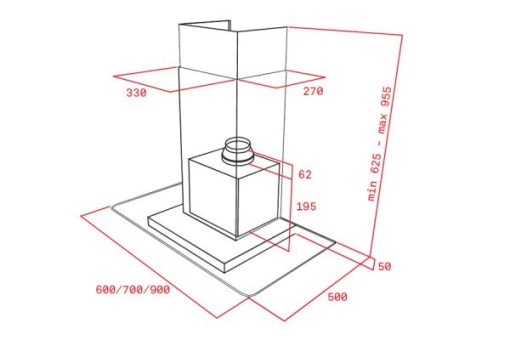 Máy Hút Mùi Áp Tường Teka DG 680 40485350 - 3