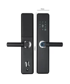 KHÓA CỬA VÂN TAY HUBERT HB CG59 ROUGH BLACK - 11