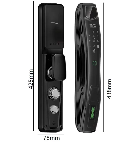 KHÓA CỬA VÂN TAY HUBERT HB CG86 BLACK - 3