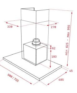 Máy Hút Mùi Áp Tường Teka DLH 986 T 40487182 - 18 Máy Hút Mùi Áp Tường Teka DLH 986 T 40487182 - 17