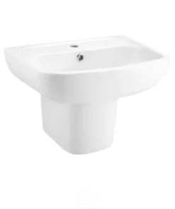 Chậu Rửa Lavabo COTTO C0141/C4241 Treo Tường Kèm Chân Ngắn - 6 Chậu Rửa Lavabo COTTO C0141/C4241 Treo Tường Kèm Chân Ngắn - 5