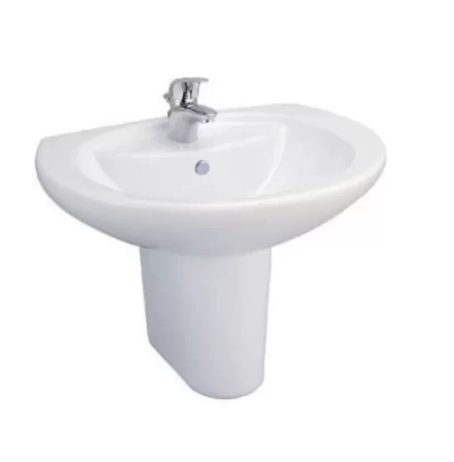 Chân Ngắn Lavabo COTTO C420 Gắn Chậu Rửa - 1