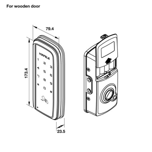 Khóa Điện Tử Hafele Er5900-Tcb 912-05-655 - 5