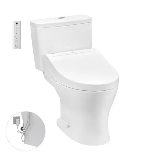 Bồn Cầu Điện Tử TOTO CS735DW14#XW Kèm Nắp Rửa Điện Tử WASHLET Dòng C5 – TCF24410AAA (220V) - 1