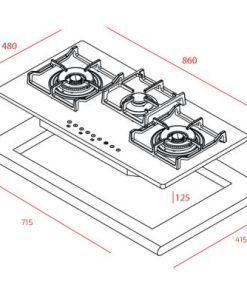 Bếp Gas Teka GK LUX 86 1 3G AI AL 2TR - 16 Bếp Gas Teka GK LUX 86 1 3G AI AL 2TR - 15