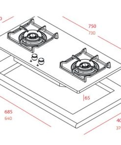 Bếp Gas Teka GK LUX 73 1 2G AI AL 2TR 112580008 - 5