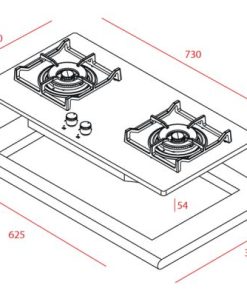Bếp Gas Teka GS 73 2G 40240201 - 6 Bếp Gas Teka GS 73 2G 40240201 - 5