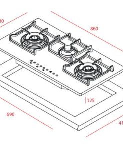 Bếp Gas Teka GT LUX 86 3G AI AL 40240302 - 37