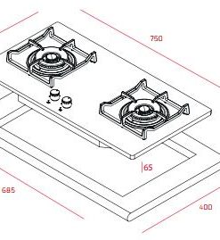 Bếp Gas Teka GVI 75 2G AI AL 2TR - 16 Bếp Gas Teka GVI 75 2G AI AL 2TR - 15
