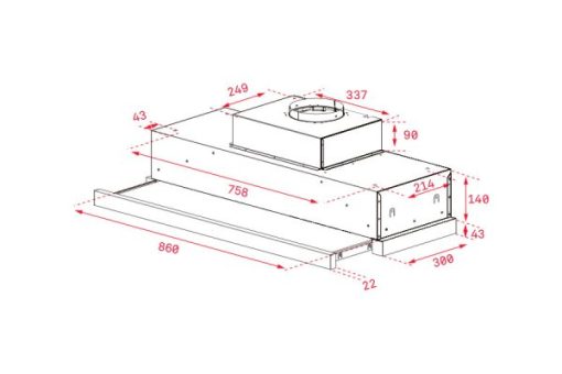 Máy Hút Mùi Âm tủ Teka CNL 6815 PLUS 40436840 - 3