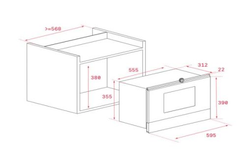 Lò Vi Sóng Teka M L 822 BIS L White 40584302 - 3