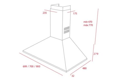 Máy Hút Mùi Áp Tường Teka DBB 90 40460440 - 3