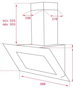 Máy Hút Mùi Áp Tường Teka QUADRO DLV 998 BK 40437210 - 6 Máy Hút Mùi Áp Tường Teka QUADRO DLV 998 BK 40437210 - 5