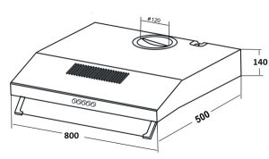 MÁY HÚT MÙI CỔ ĐIỂN KAFF KF-888I - 18