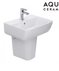 Chậu Rửa Lavabo INAX AL-312V/L-298VC Kèm Chân Ngắn Treo Tường Aqua Ceramic