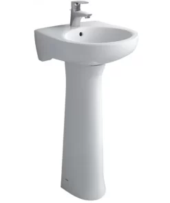Chậu Rửa Lavabo INAX L-284V/L-284VD Kèm Chân Dài Treo Tường
