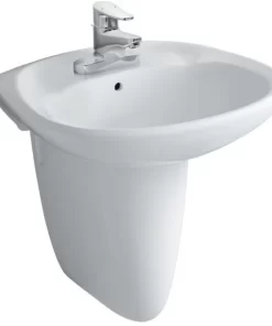 Chậu Rửa Lavabo INAX L-284V/L-284VC Kèm Chân Ngắn Treo Tường - 7