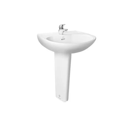 Chậu Rửa Mặt Lavabo TOTO LHT239CR#W Treo Tường Chân Ngắn - 3