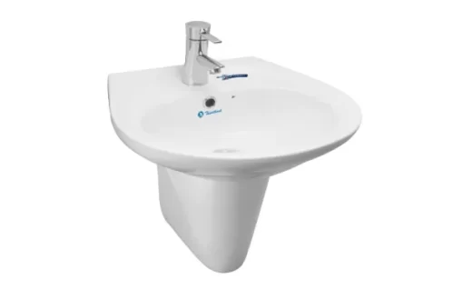 Chậu Rửa Lavabo THIÊN THANH LT04/PT0400T Treo Tường Kèm Chân Treo - 1