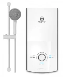 Máy Nước Nóng ARISTON AURES PREMIUM 4.5PTrực Tiếp Không Bơm Màu Trắng