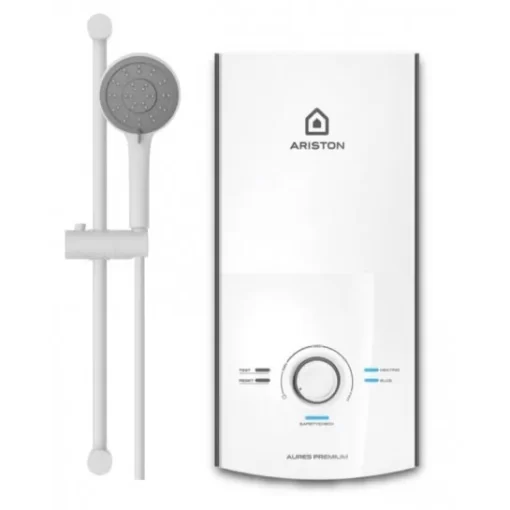 Máy Nước Nóng ARISTON AURES PREMIUM 4.5PTrực Tiếp Không Bơm Màu Trắng - 1