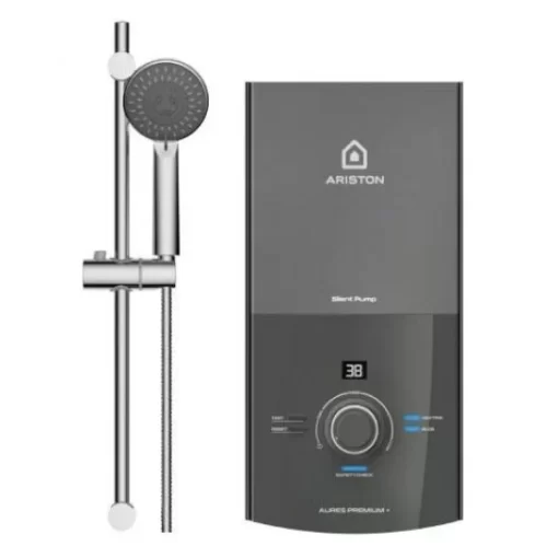 Máy Nước Nóng ARISTON AURES PREMIUM+ 4.5 Trực Tiếp Không Bơm Màu Đen - 3