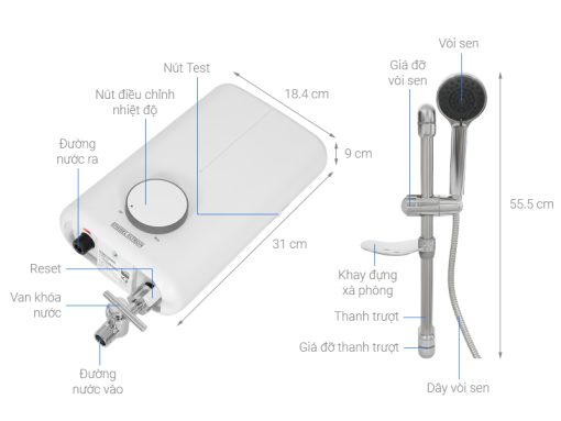 Máy Nước Nóng Trực Tiếp STIEBEL ELTRON DE 45-EC - 3