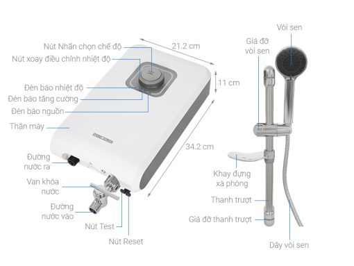 Máy Nước Nóng Trực Tiếp STIEBEL ELTRON DPL 45-EC - 3