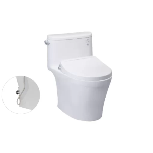 Bồn Cầu TOTO MS887RE2#XW 1 Khối Nắp Rửa Cơ TCW07S - 3