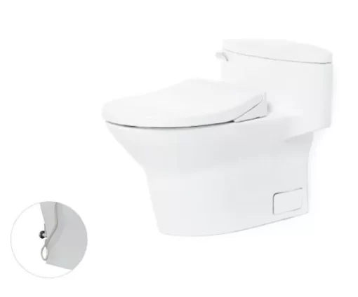 Bồn Cầu TOTO MS904E2#XW 1 Khối Nắp Rửa Cơ TCW07S - 3