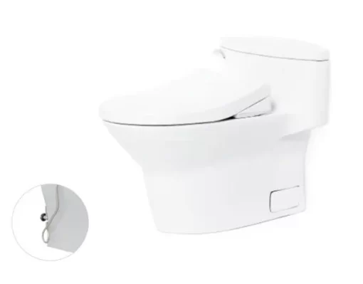 Bồn Cầu TOTO MS904E4#XW 1 Khối Nắp Rửa Cơ TCW1211A - 3