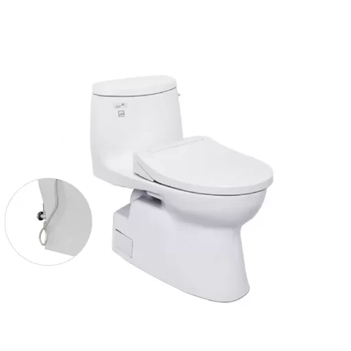 Bồn Cầu TOTO MS905E2#XW 1 Khối Nắp Rửa Cơ TCW07S - 1