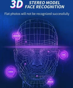 KHÓA CỬA VÂN TAY HUBERT HB CG86 BLACK - 12 KHÓA CỬA VÂN TAY HUBERT HB CG86 BLACK - 11