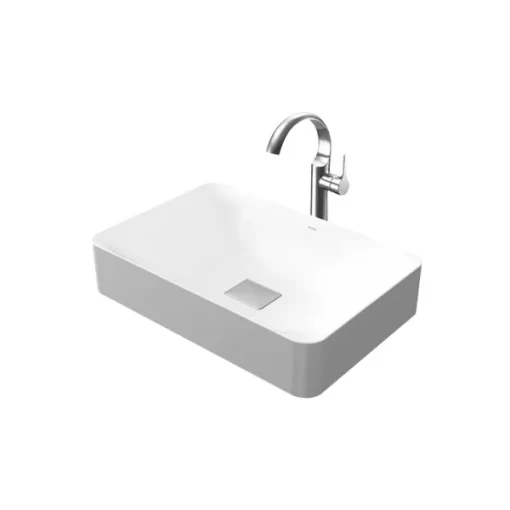 Chậu Rửa Mặt TOTO PJS03WE#GW Đặt Bàn Đá Cẩm Thạch - 3