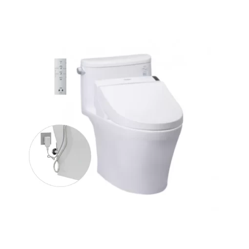 Bồn Cầu Điện Tử TOTO MS887RW6#XW Kèm Nắp Rửa Điện Tử WASHLET Dòng C5 – TCF6531Z (220V) - 1